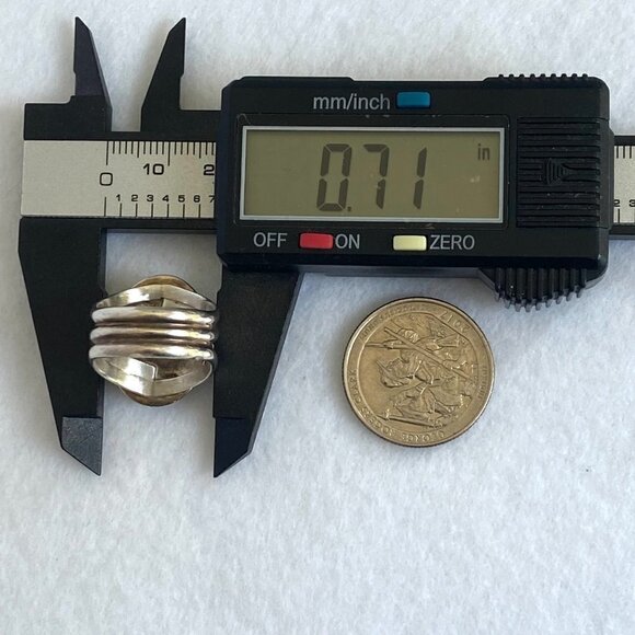 Sterling Silver 925 Jay King DTR Oval Faceted Dyed Quartz Triple Band Ring 6.5 - Picture 14 of 16